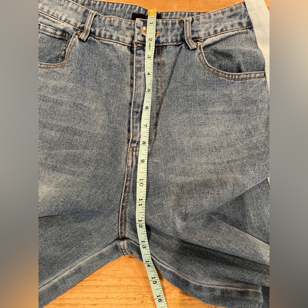NWOT Forever 21 two Tone High Rise Wide leg 💯% cotton Flare Jeans 28 - Picture 5 of 9